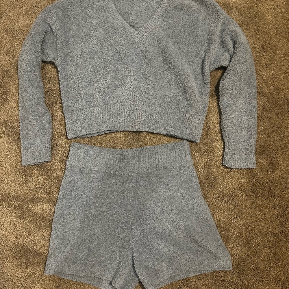 Stars Above Soft Blue Knit Set